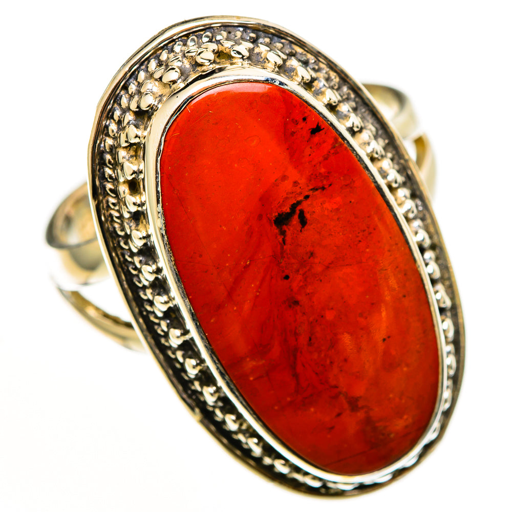 Red Jasper Rings handcrafted by Anasilvercos - RING112992 - Photo 2