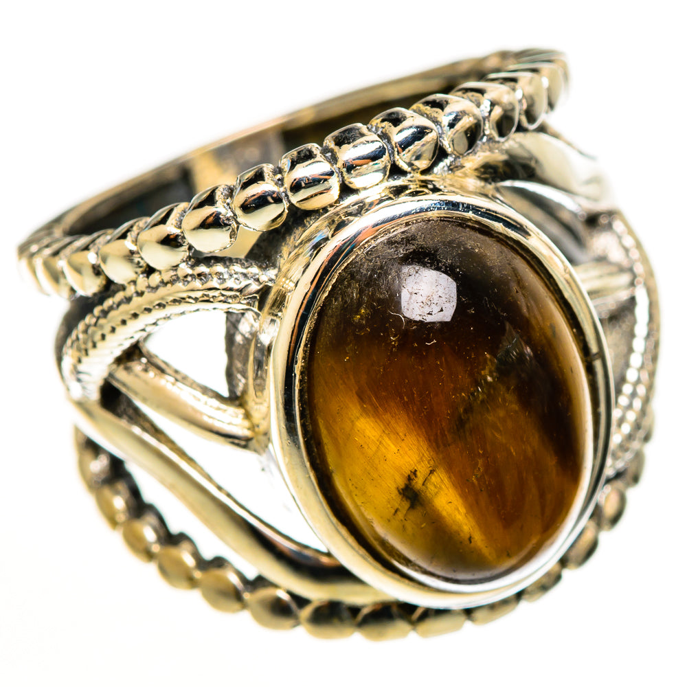 Tiger Eye Rings handcrafted by Anasilvercos - RING112994 - Photo 2