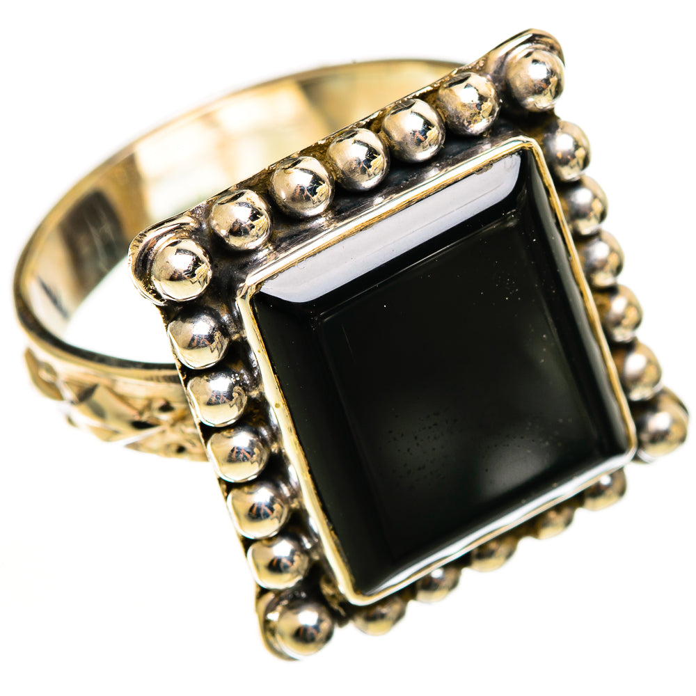 Black Onyx Rings handcrafted by Anasilvercos - RING113005 - Photo 2