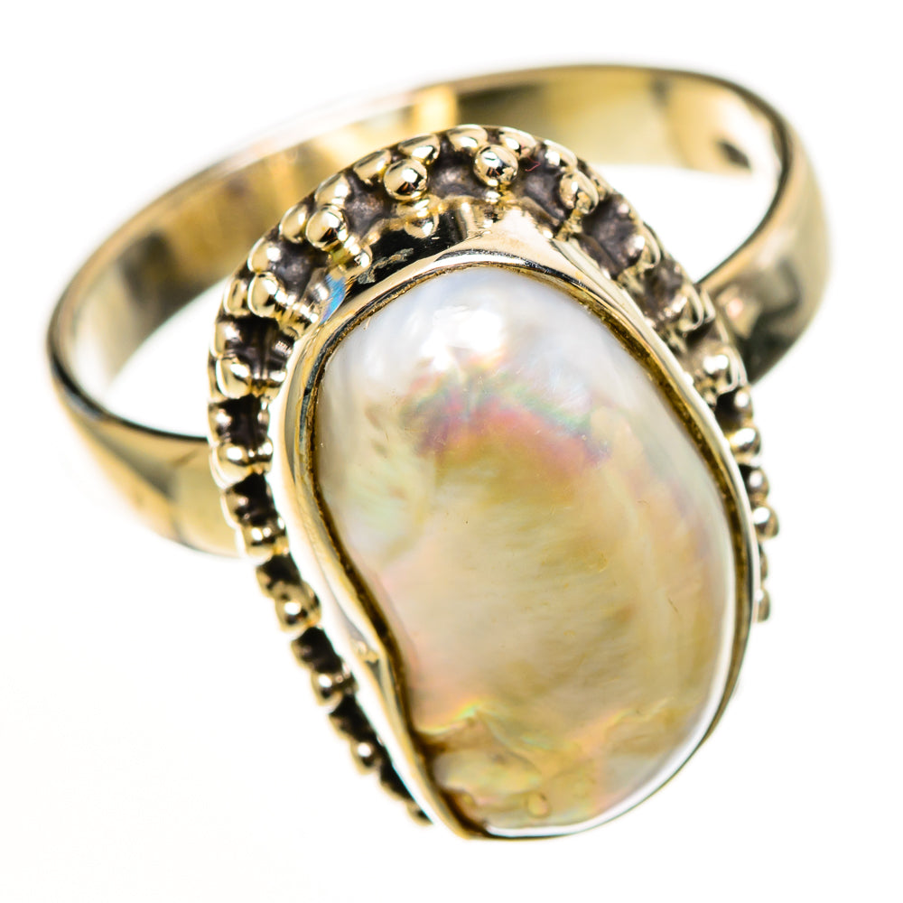 Mother Of Pearl Rings handcrafted by Anasilvercos - RING113008 - Photo 2