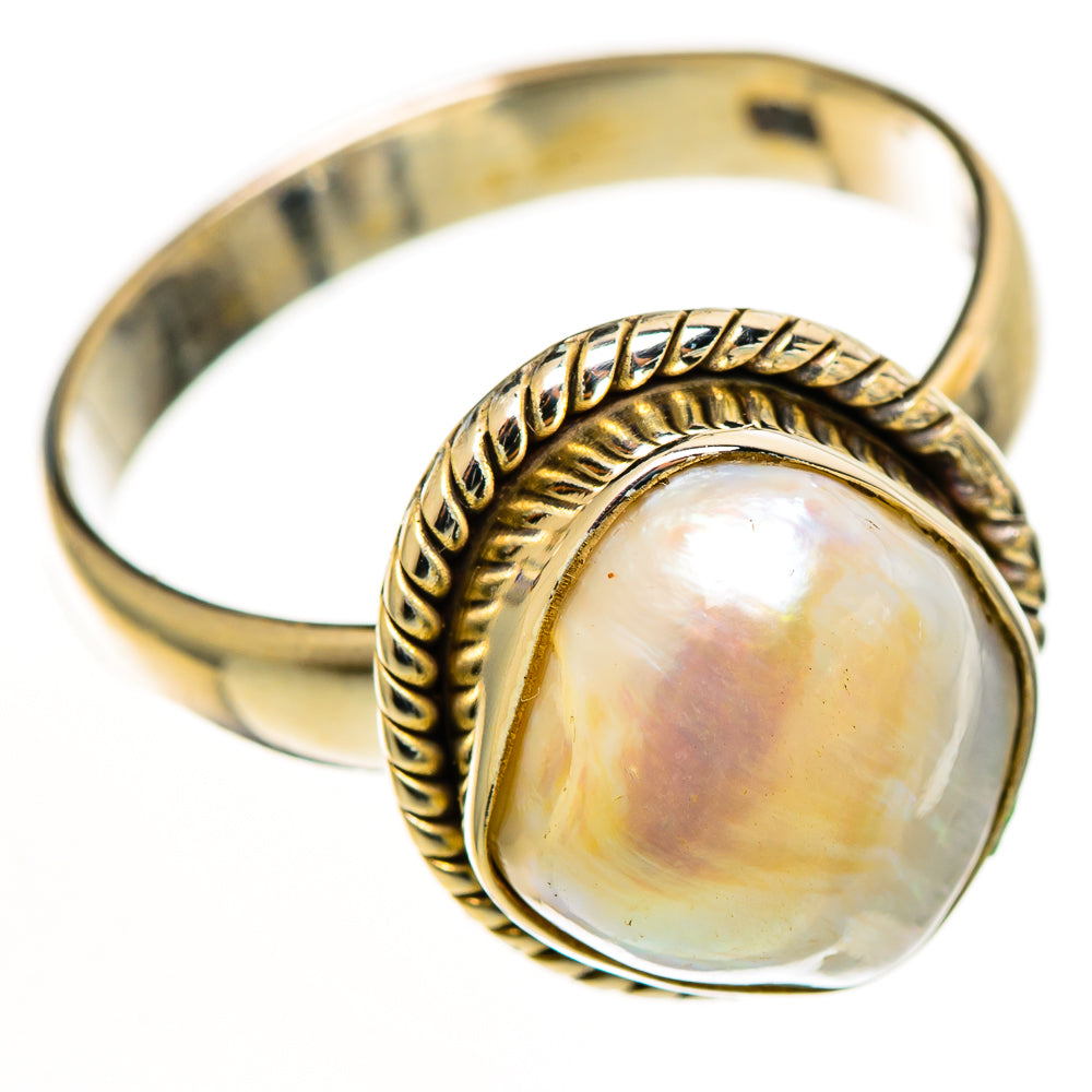 Mother Of Pearl Rings handcrafted by Anasilvercos - RING113009 - Photo 2