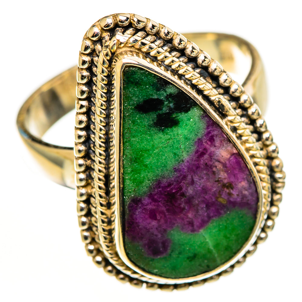 Ruby Zoisite Rings handcrafted by Anasilvercos - RING113015 - Photo 2