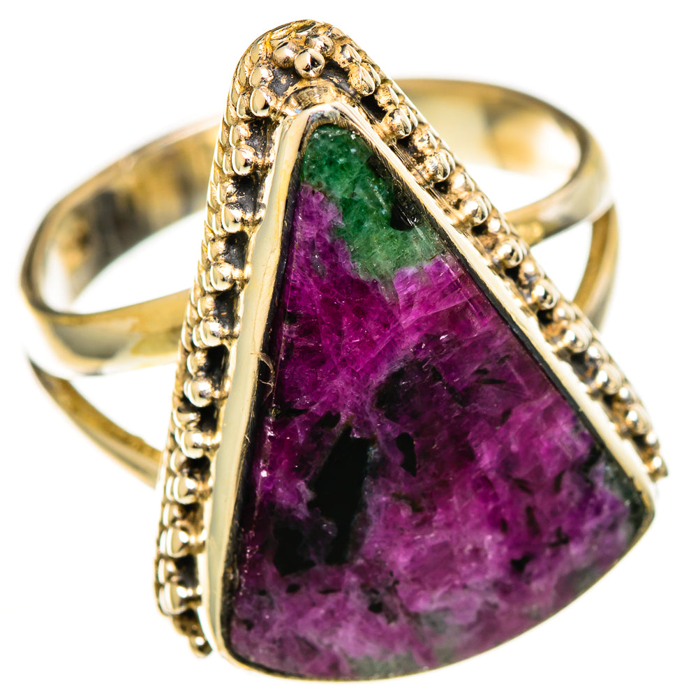 Ruby Zoisite Rings handcrafted by Anasilvercos - RING113029 - Photo 2