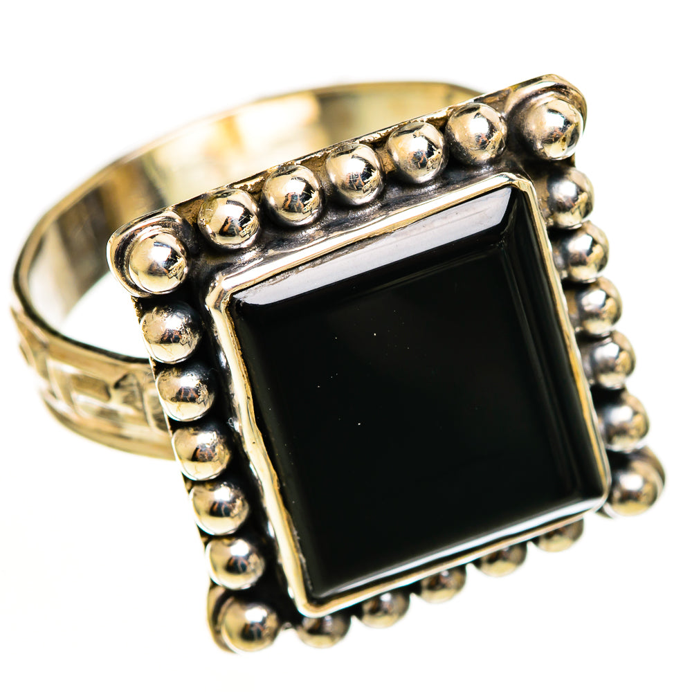 Black Onyx Rings handcrafted by Anasilvercos - RING113037 - Photo 2