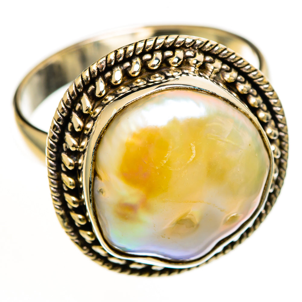 Mother Of Pearl Rings handcrafted by Anasilvercos - RING113040 - Photo 2