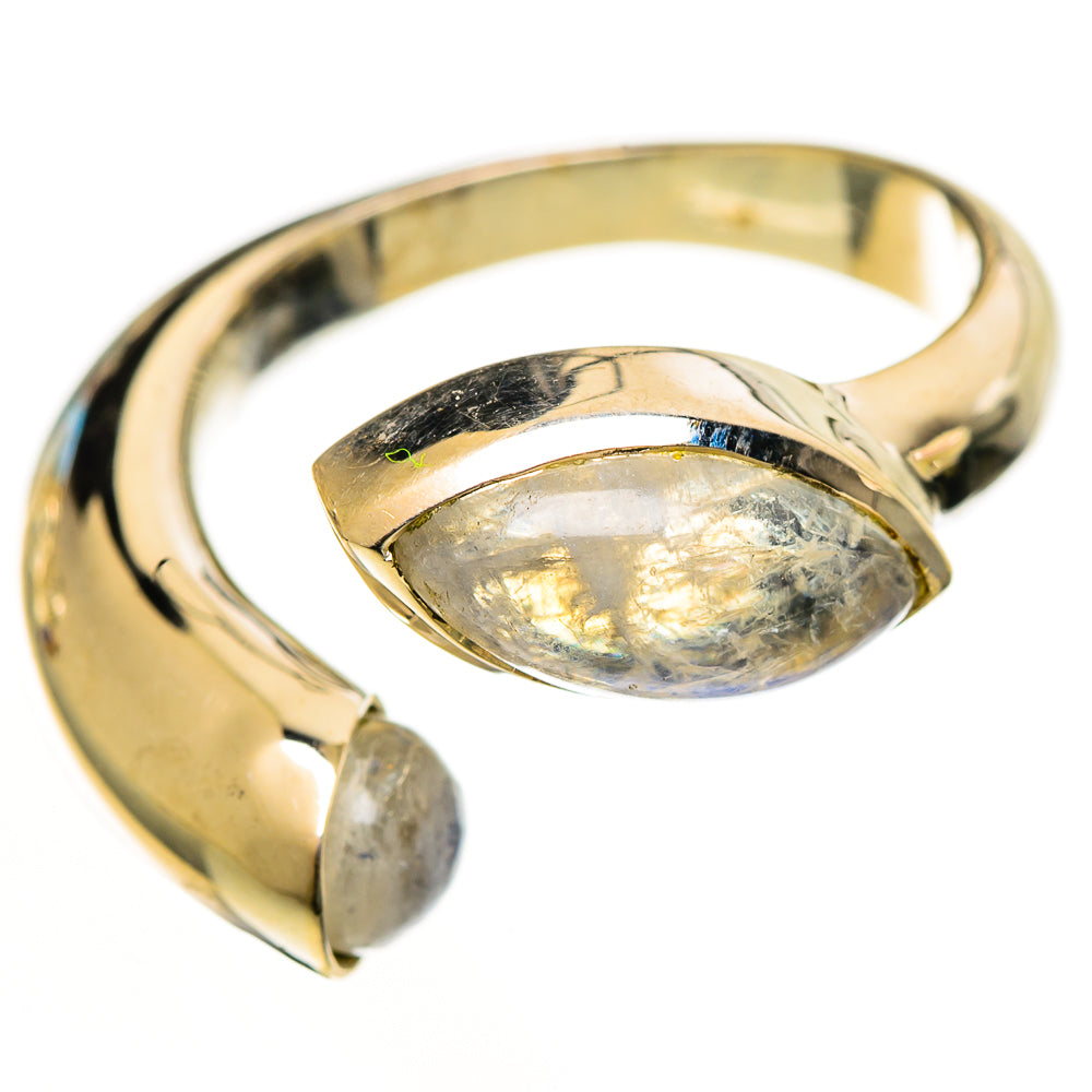 Rainbow Moonstone Rings handcrafted by Anasilvercos - RING113041 - Photo 2