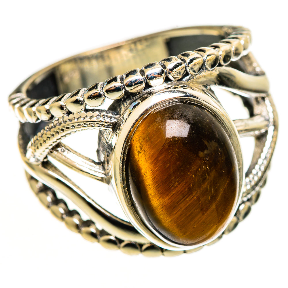 Tiger Eye Rings handcrafted by Anasilvercos - RING113060 - Photo 2