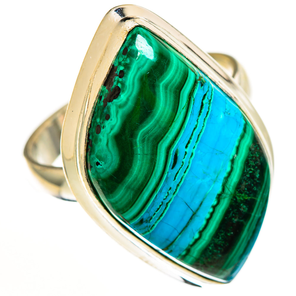 Malachite In Chrysocolla Rings handcrafted by Anasilvercos - RING113074 - Photo 2