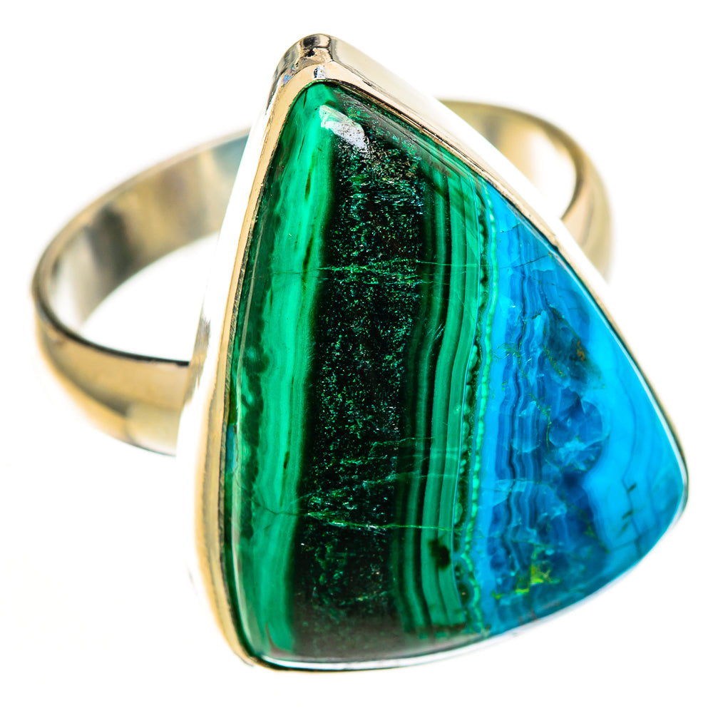 Malachite In Chrysocolla Rings handcrafted by Anasilvercos - RING113075 - Photo 2