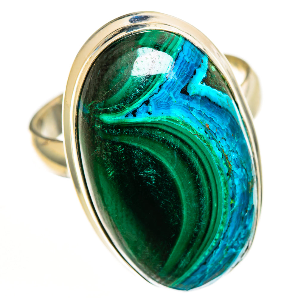 Malachite In Chrysocolla Rings handcrafted by Anasilvercos - RING113077 - Photo 2