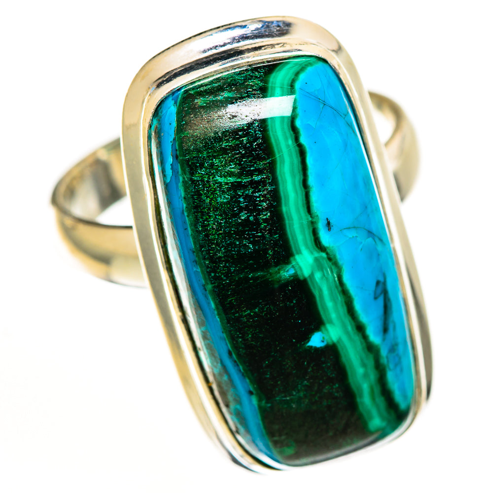 Malachite In Chrysocolla Rings handcrafted by Anasilvercos - RING113078 - Photo 2