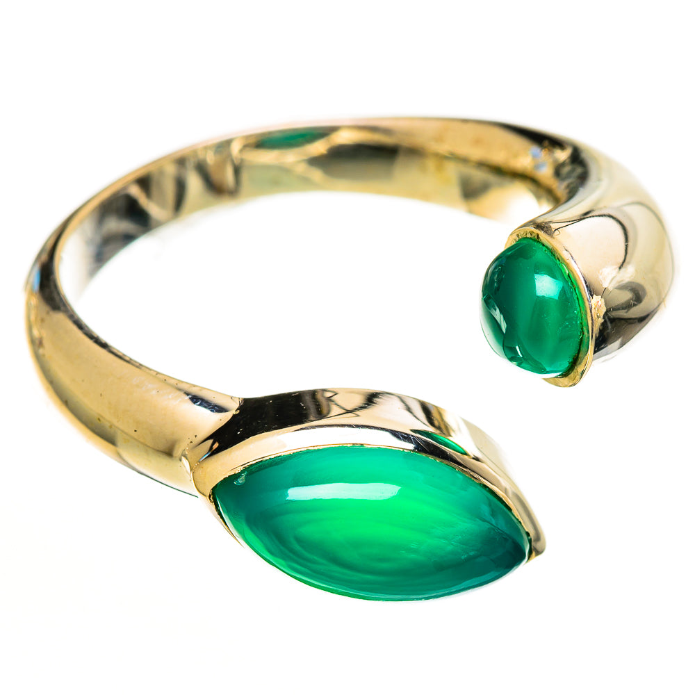 Green Onyx Rings handcrafted by Anasilvercos - RING113087 - Photo 2