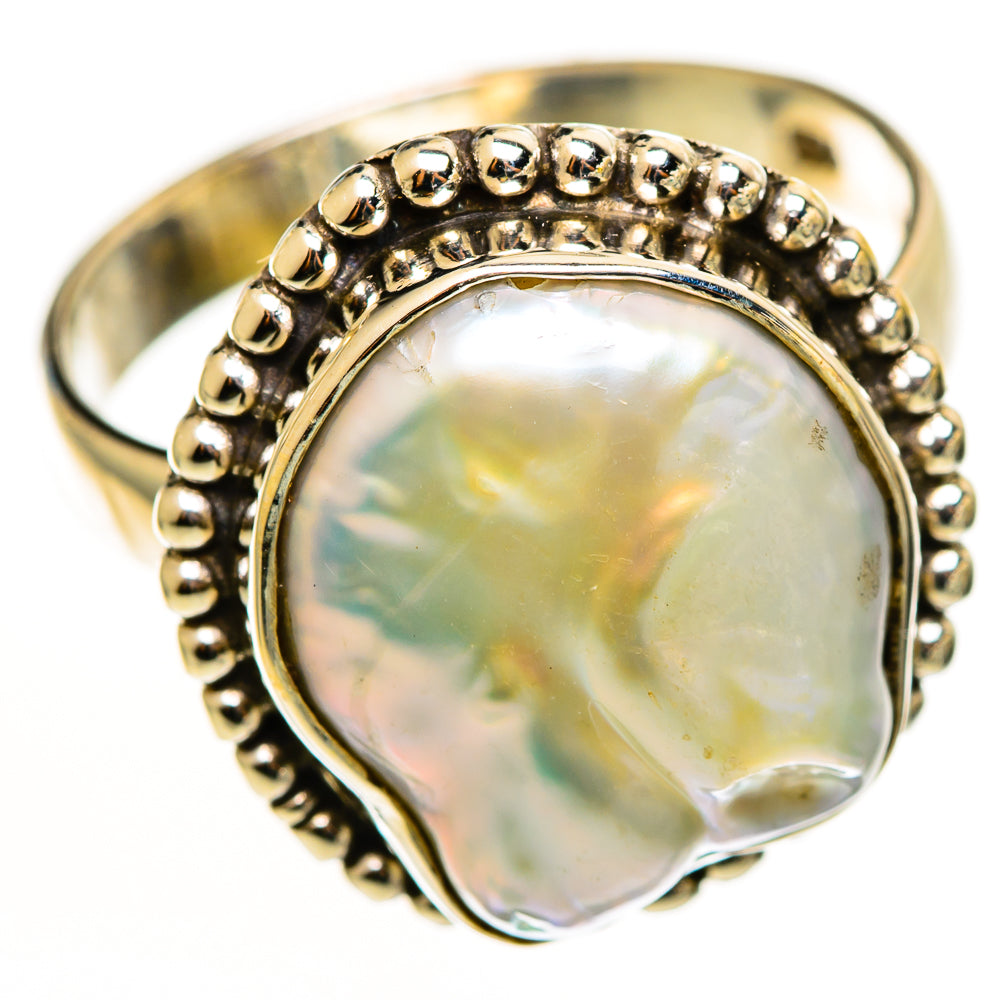 Mother Of Pearl Rings handcrafted by Anasilvercos - RING113102 - Photo 2