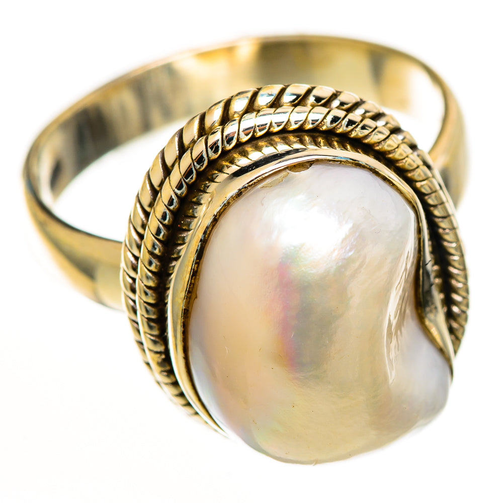 Mother Of Pearl Rings handcrafted by Anasilvercos - RING113103 - Photo 2