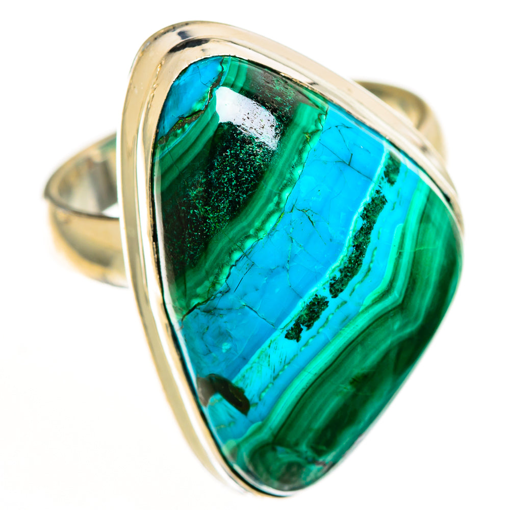 Malachite In Chrysocolla Rings handcrafted by Anasilvercos - RING113106 - Photo 2