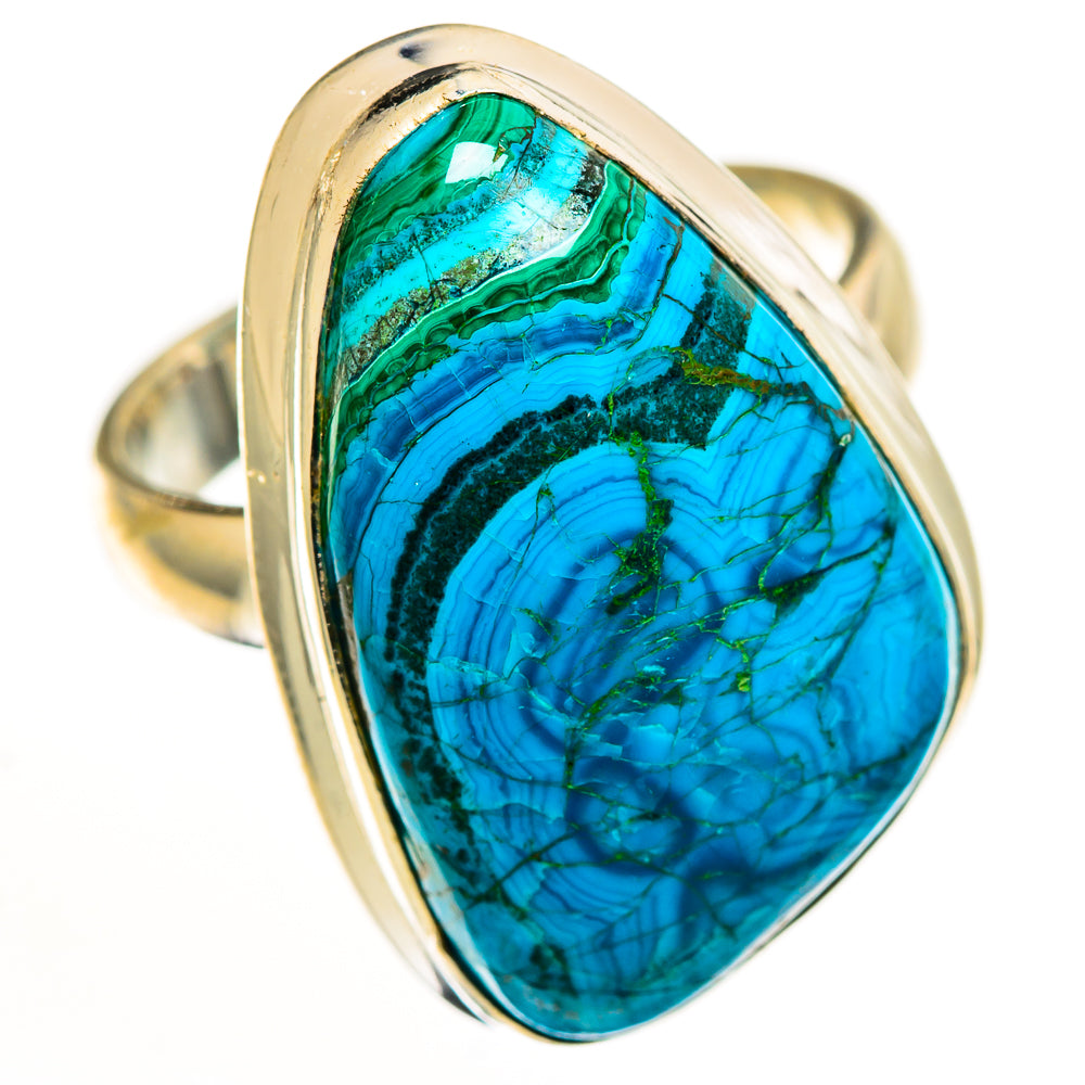 Malachite In Chrysocolla Rings handcrafted by Anasilvercos - RING113113 - Photo 2