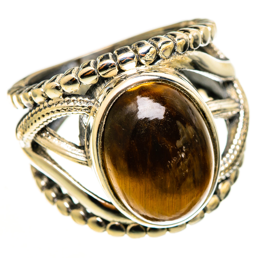 Tiger Eye Rings handcrafted by Anasilvercos - RING113121 - Photo 2