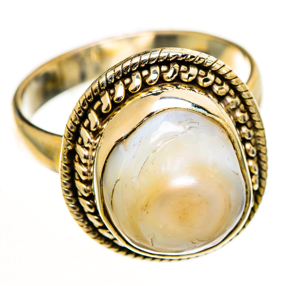 Mother Of Pearl Rings handcrafted by Anasilvercos - RING113129 - Photo 2