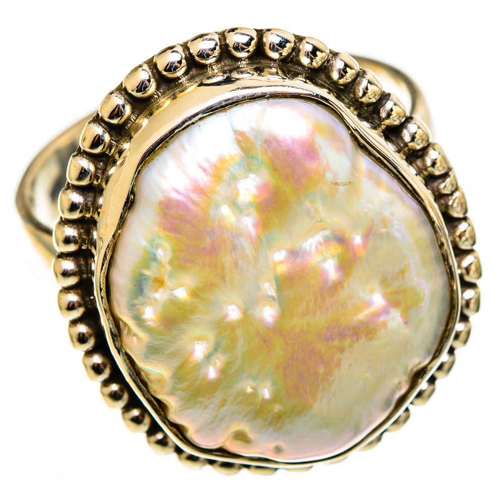 Mother Of Pearl Rings handcrafted by Anasilvercos - RING113130 - Photo 2