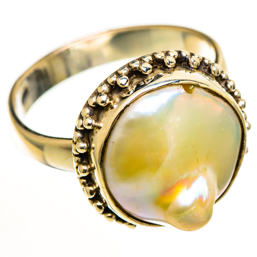 Mother Of Pearl Rings handcrafted by Anasilvercos - RING113132 - Photo 2