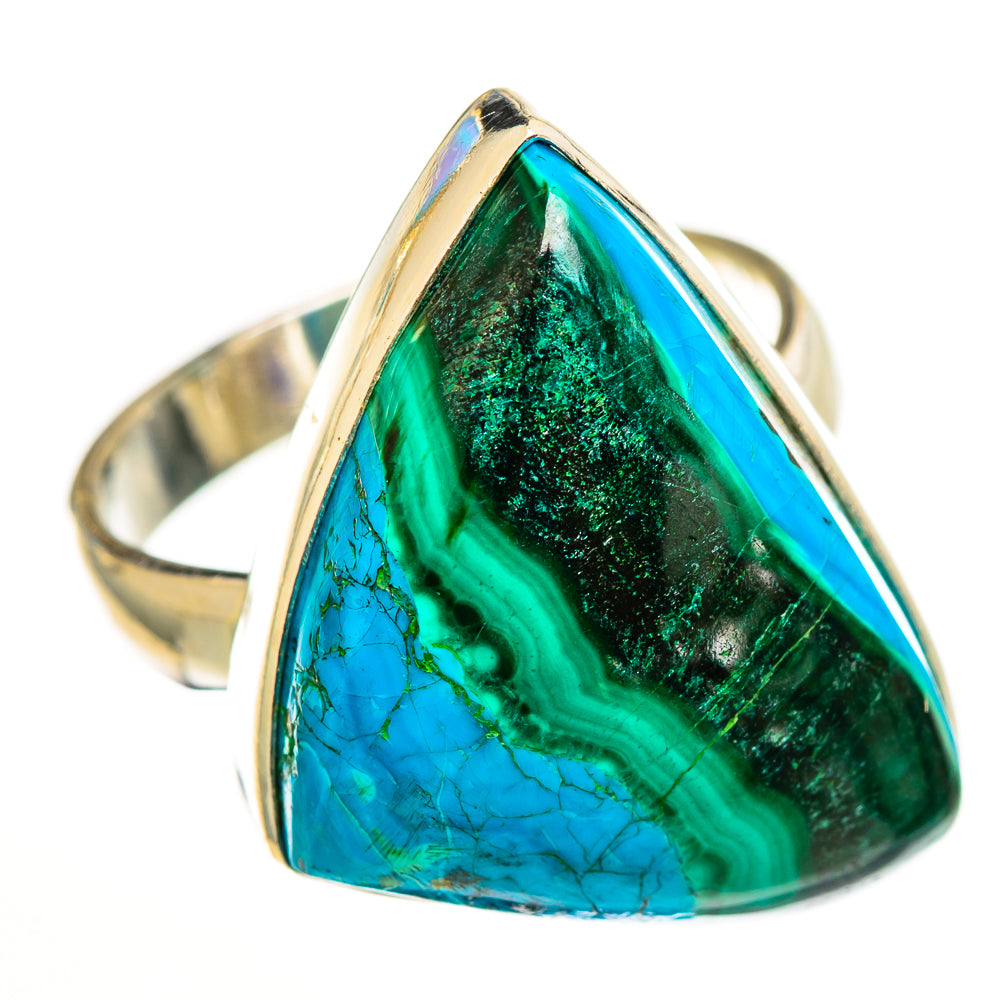 Malachite In Chrysocolla Rings handcrafted by Anasilvercos - RING113134 - Photo 2
