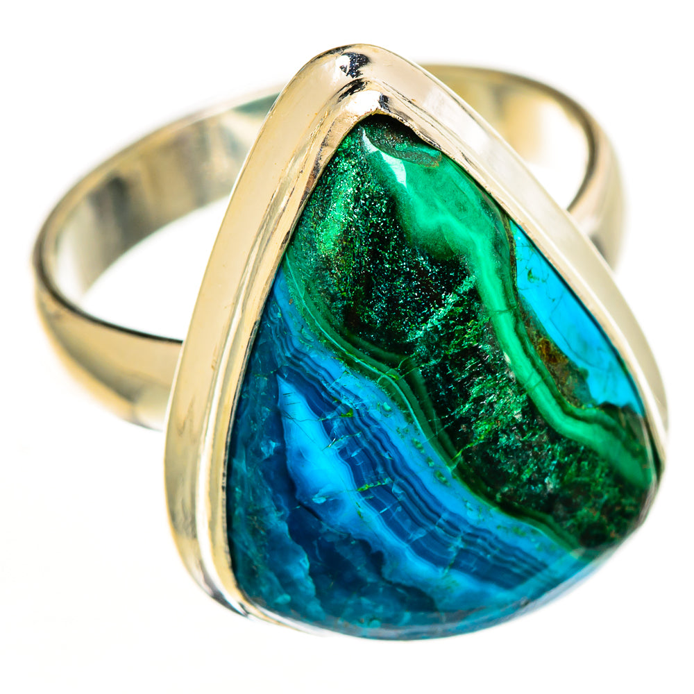 Malachite In Chrysocolla Rings handcrafted by Anasilvercos - RING113137 - Photo 2