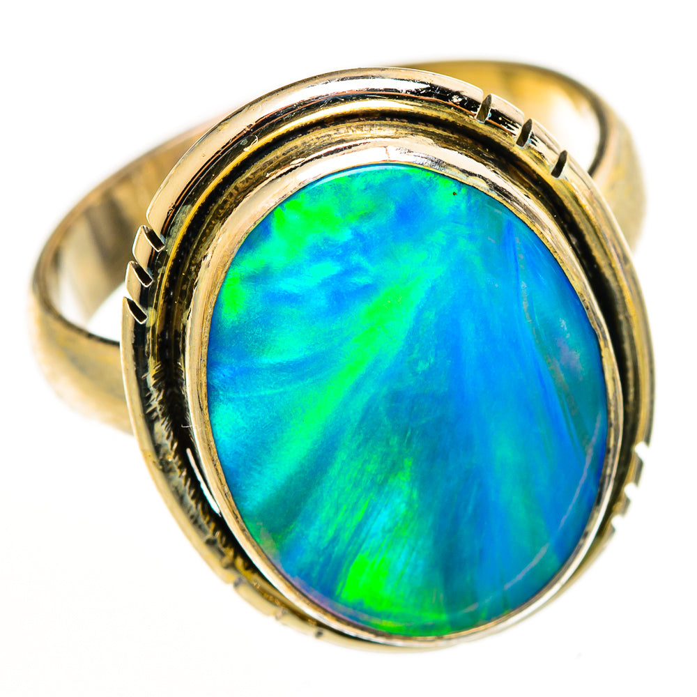 Aura Opal Rings handcrafted by Anasilvercos - RING113140 - Photo 2