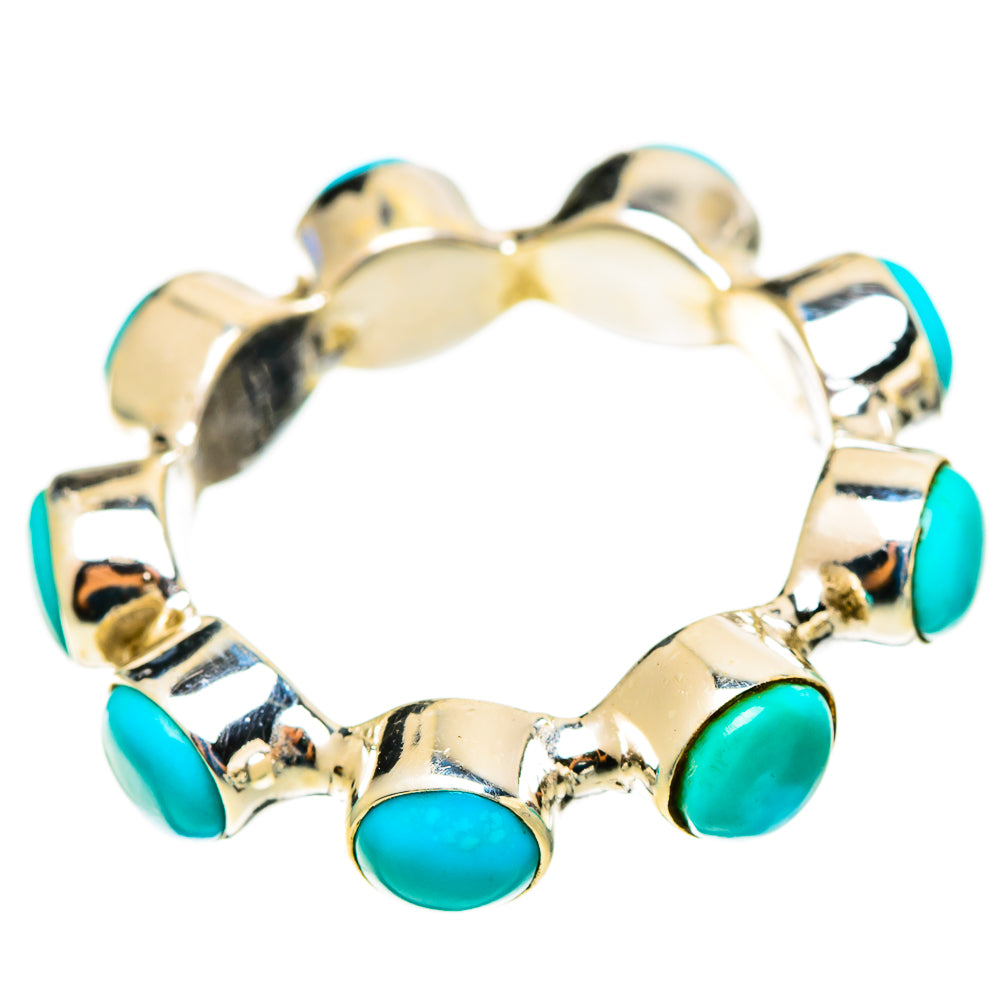 Sleeping Beauty Turquoise Rings handcrafted by Anasilvercos - RING113143 - Photo 2