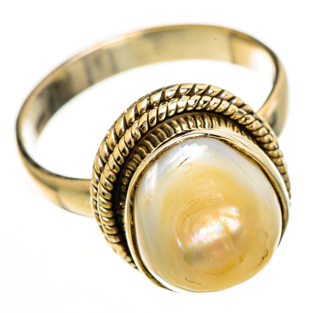 Mother Of Pearl Rings handcrafted by Anasilvercos - RING113156 - Photo 2