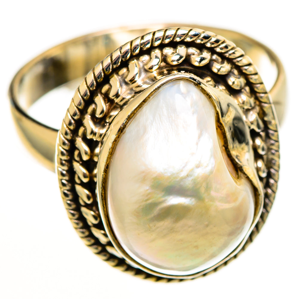Mother Of Pearl Rings handcrafted by Anasilvercos - RING113158 - Photo 2
