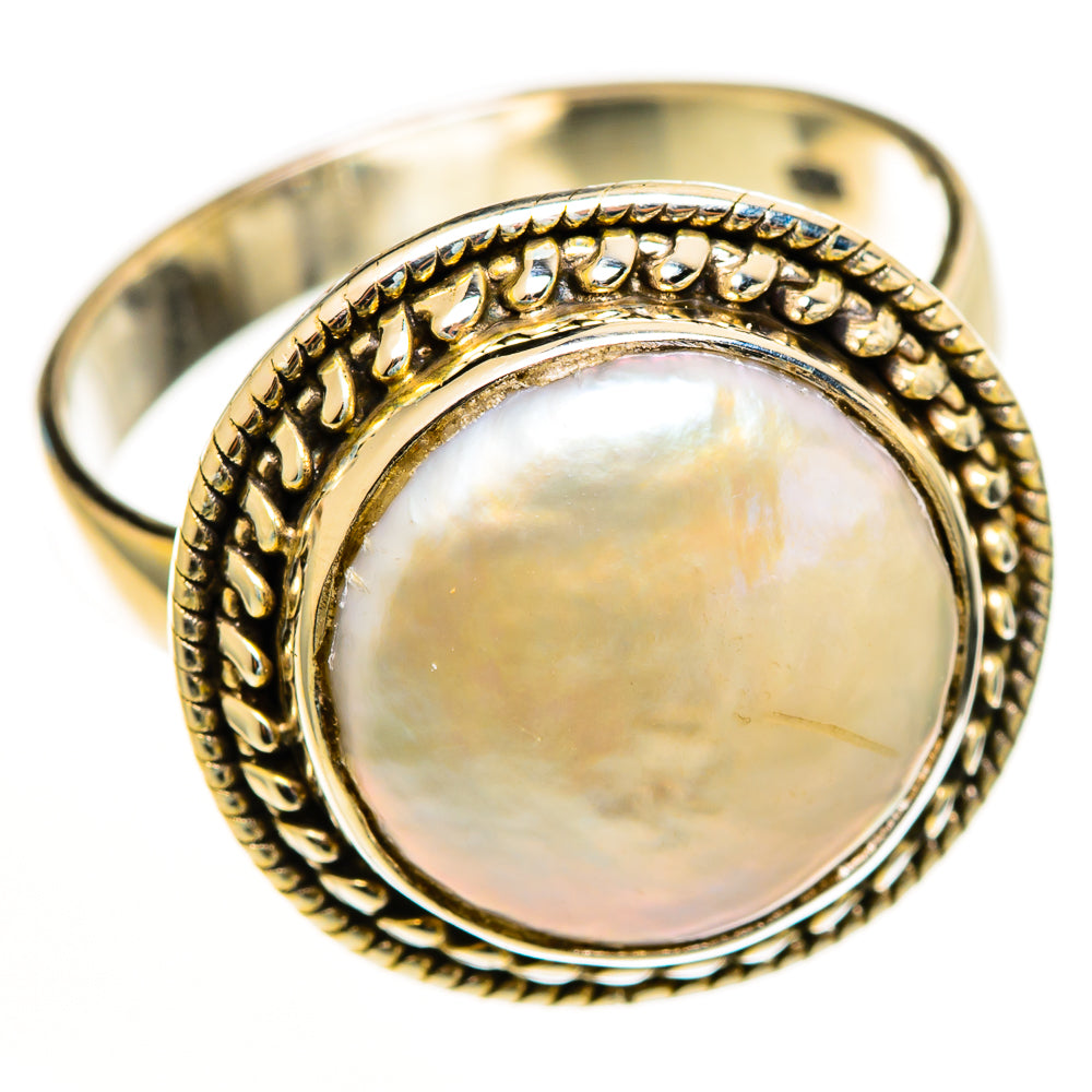 Mother Of Pearl Rings handcrafted by Anasilvercos - RING113159 - Photo 2
