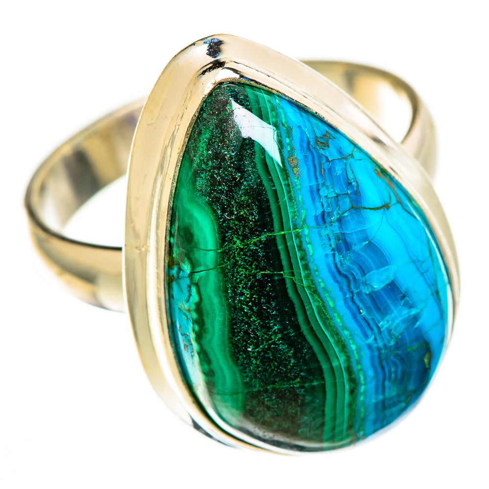 Malachite In Chrysocolla Rings handcrafted by Anasilvercos - RING113161 - Photo 2