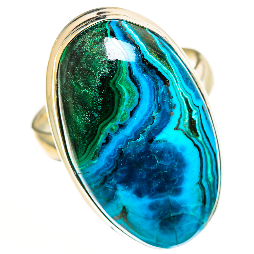 Malachite In Chrysocolla Rings handcrafted by Anasilvercos - RING113162 - Photo 2