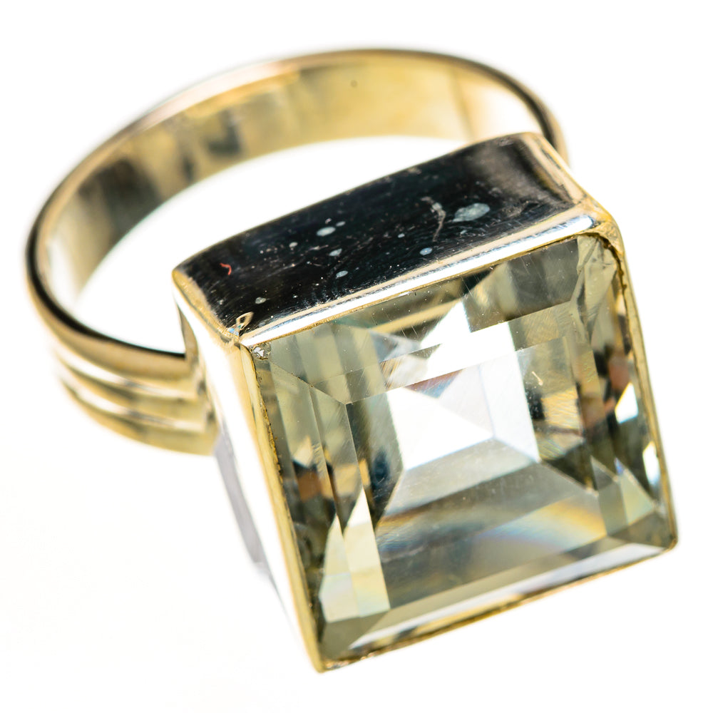 Green Amethyst Rings handcrafted by Anasilvercos - RING113170 - Photo 2