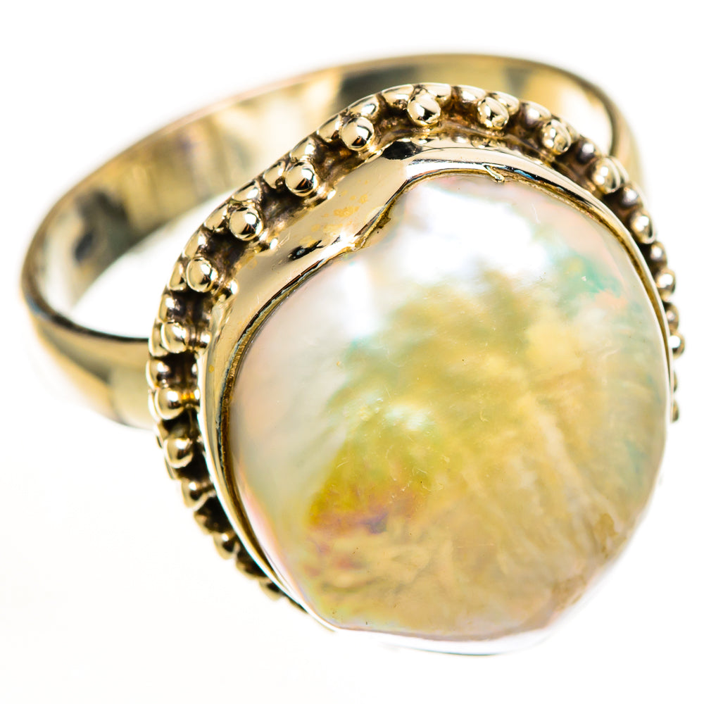 Mother Of Pearl Rings handcrafted by Anasilvercos - RING113181 - Photo 2