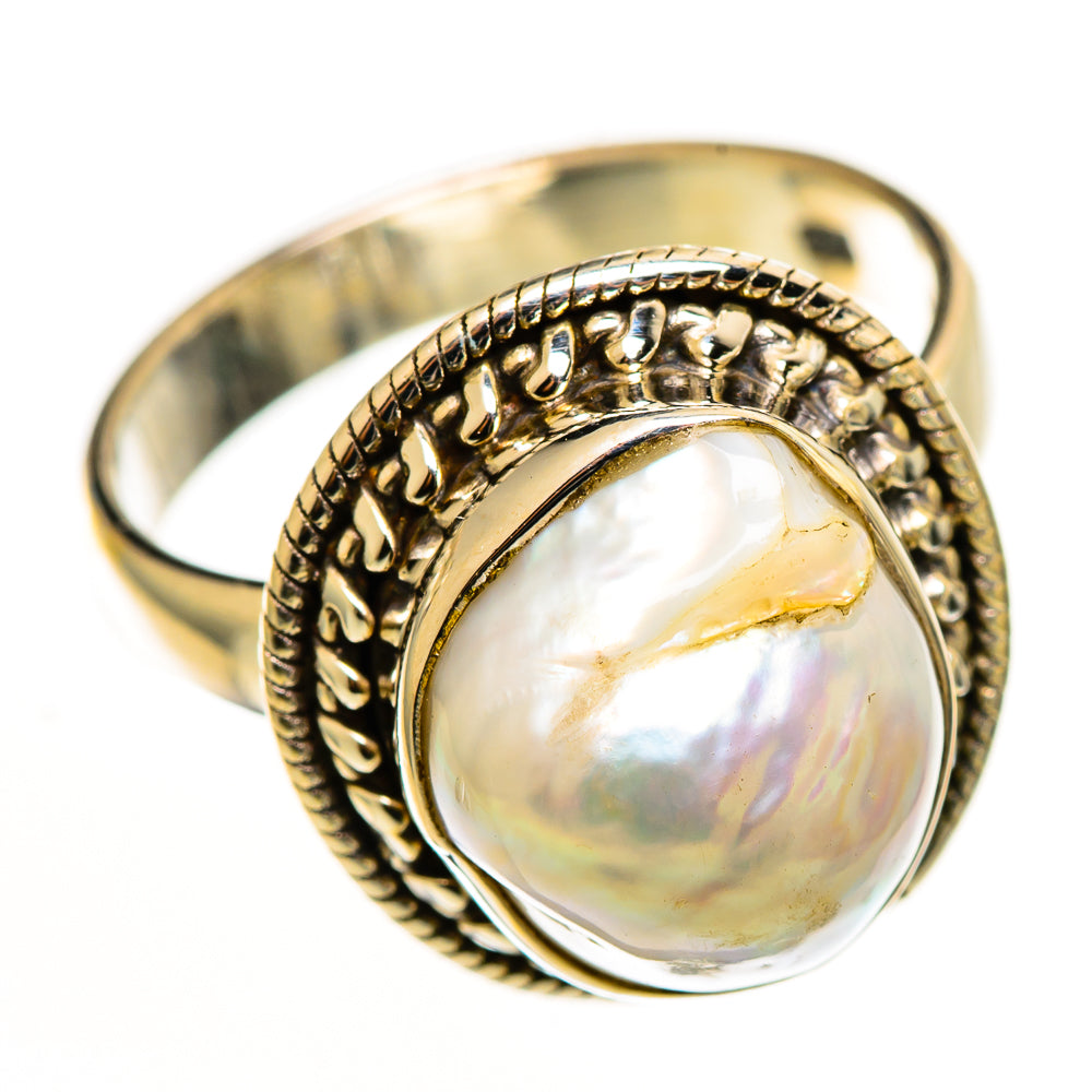 Mother Of Pearl Rings handcrafted by Anasilvercos - RING113184 - Photo 2
