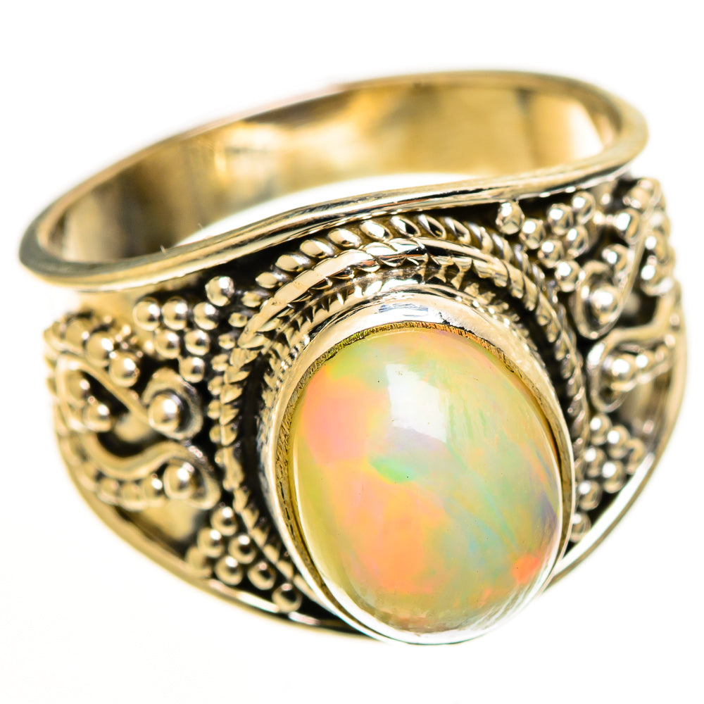 Ethiopian Opal Rings handcrafted by Anasilvercos - RING113190 - Photo 2