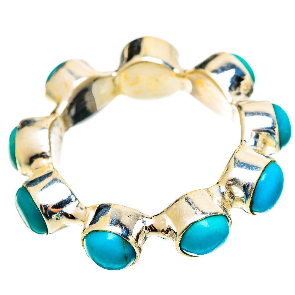 Sleeping Beauty Turquoise Rings handcrafted by Anasilvercos - RING113191 - Photo 2