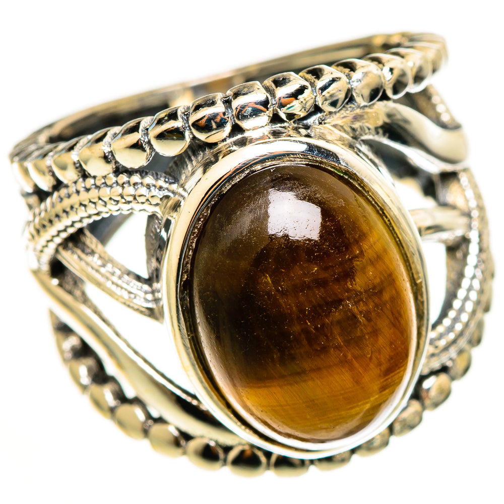 Tiger Eye Rings handcrafted by Anasilvercos - RING113197 - Photo 2