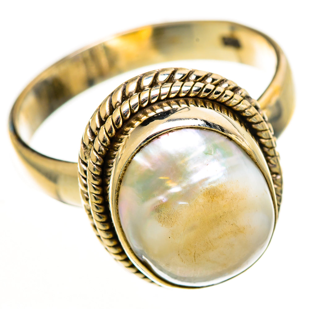 Mother Of Pearl Rings handcrafted by Anasilvercos - RING113203 - Photo 2