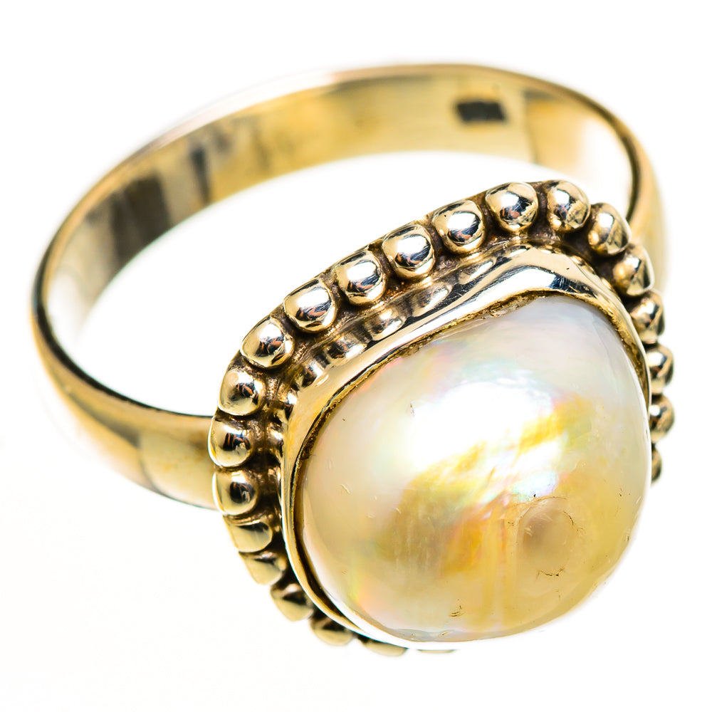 Mother Of Pearl Rings handcrafted by Anasilvercos - RING113204 - Photo 2