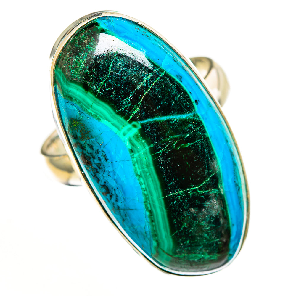 Malachite In Chrysocolla Rings handcrafted by Anasilvercos - RING113208 - Photo 2