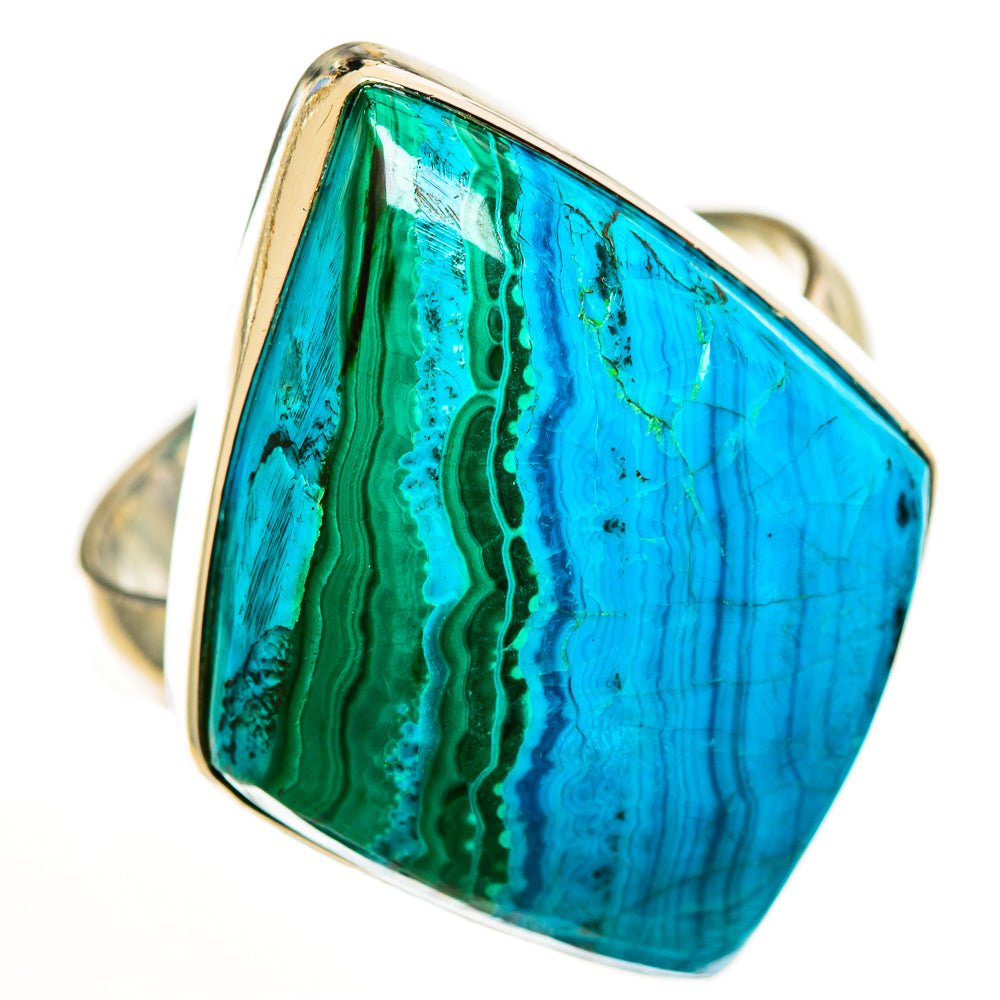 Malachite In Chrysocolla Rings handcrafted by Anasilvercos - RING113209 - Photo 2
