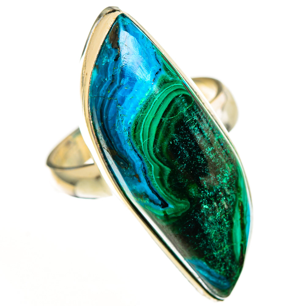 Malachite In Chrysocolla Rings handcrafted by Anasilvercos - RING113211 - Photo 2