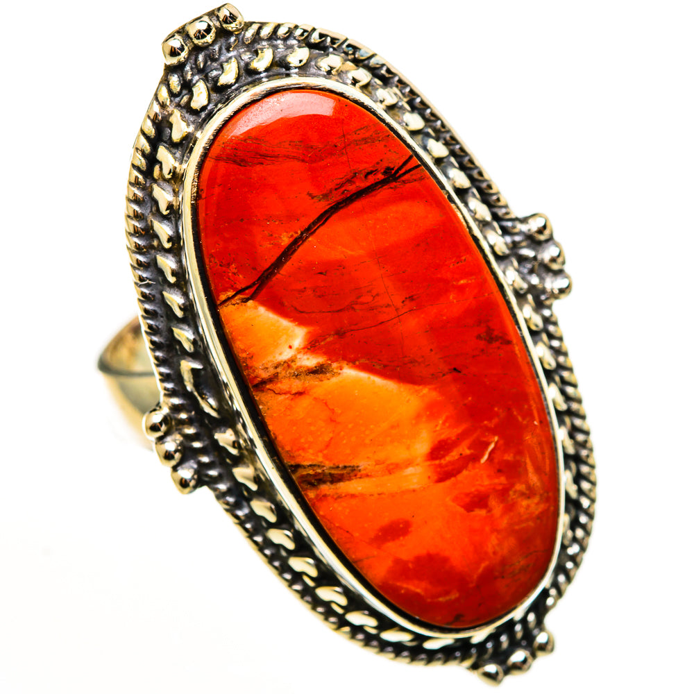 Red Jasper Rings handcrafted by Anasilvercos - RING113224 - Photo 2