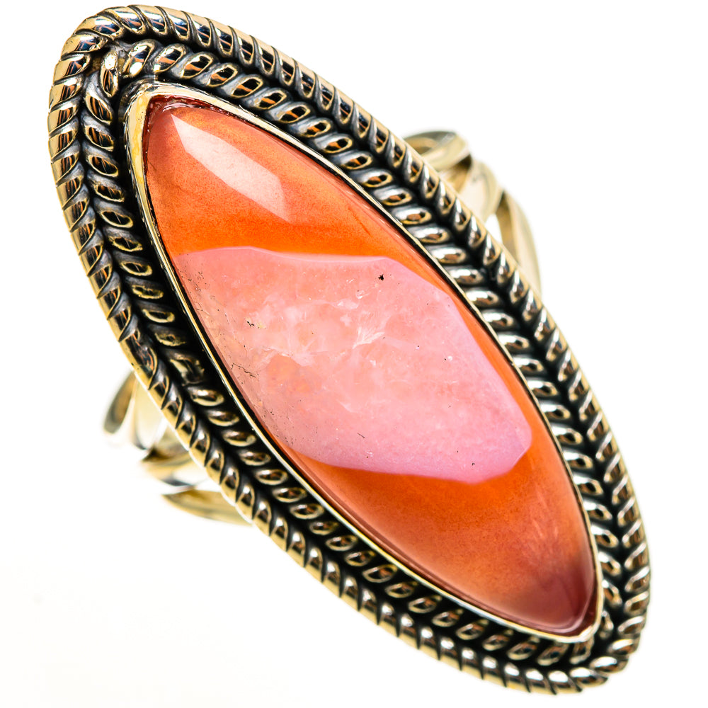 Red Botswana Agate Rings handcrafted by Anasilvercos - RING113227 - Photo 2