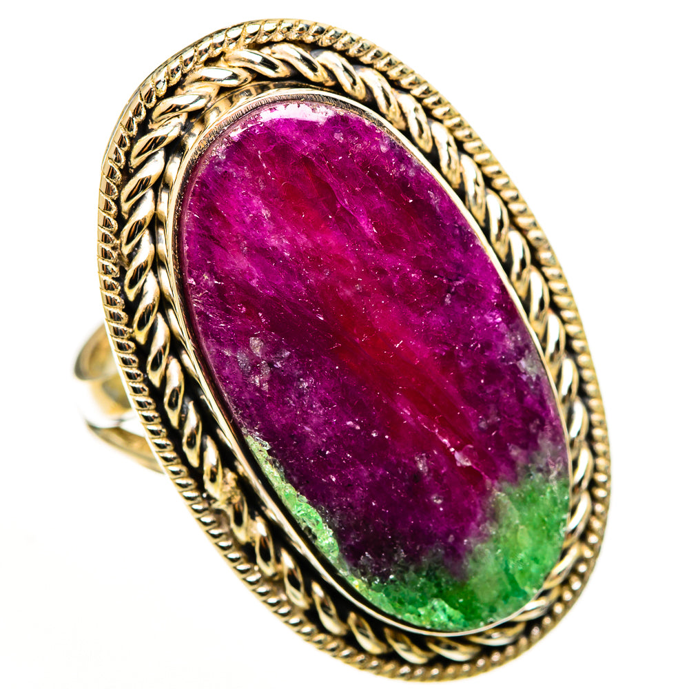 Ruby Zoisite Rings handcrafted by Anasilvercos - RING113230 - Photo 2