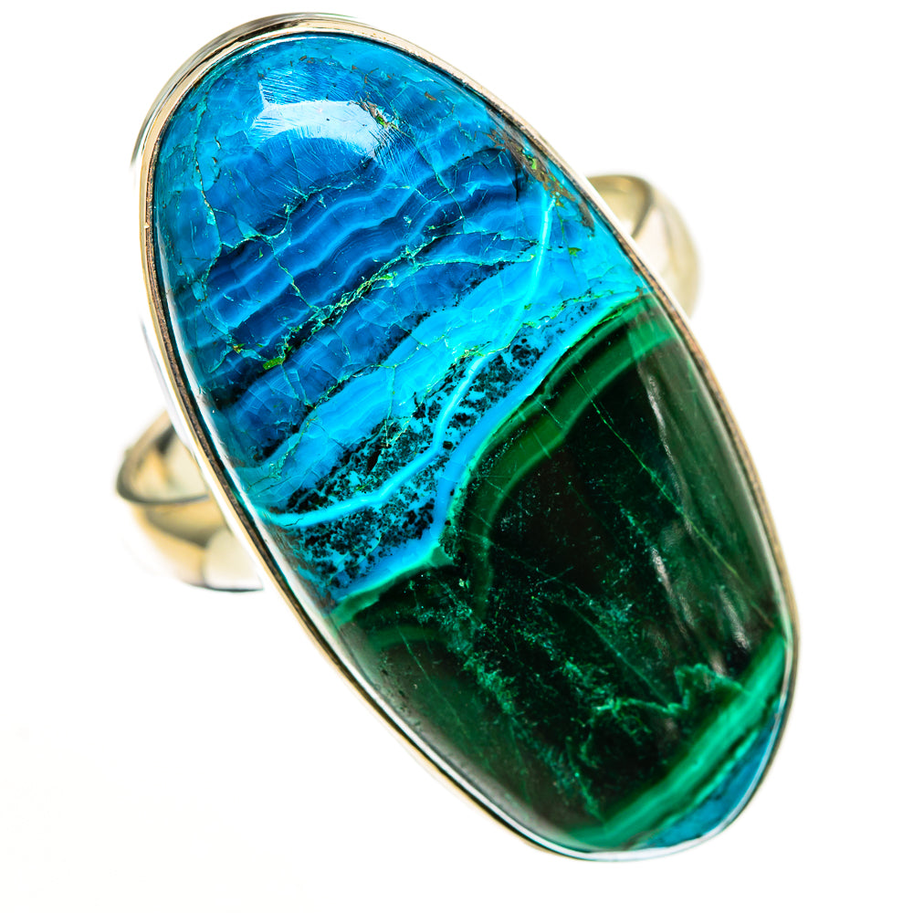 Malachite In Chrysocolla Rings handcrafted by Anasilvercos - RING113242 - Photo 2