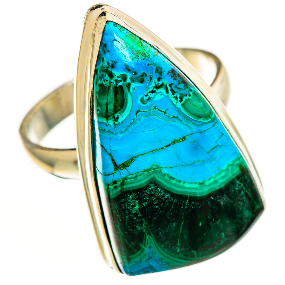 Malachite In Chrysocolla Rings handcrafted by Anasilvercos - RING113244 - Photo 2