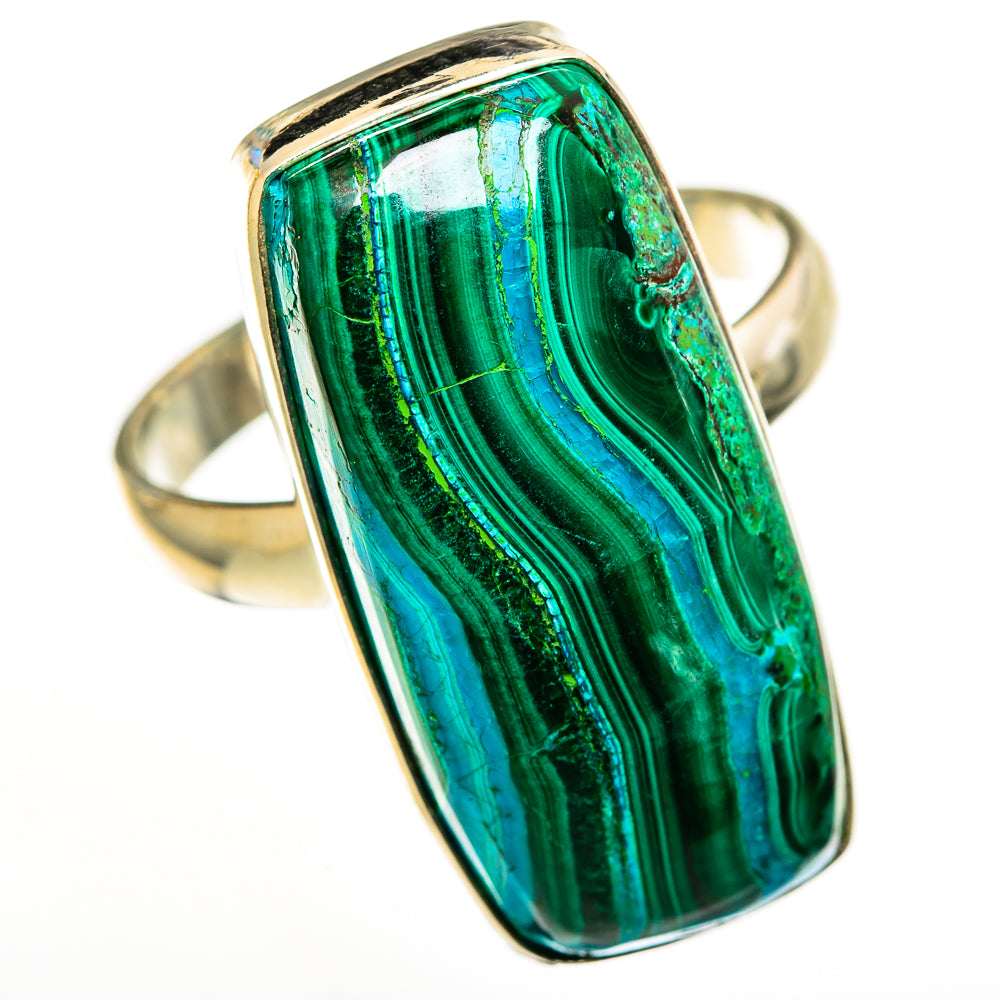 Malachite In Chrysocolla Rings handcrafted by Anasilvercos - RING113251 - Photo 2